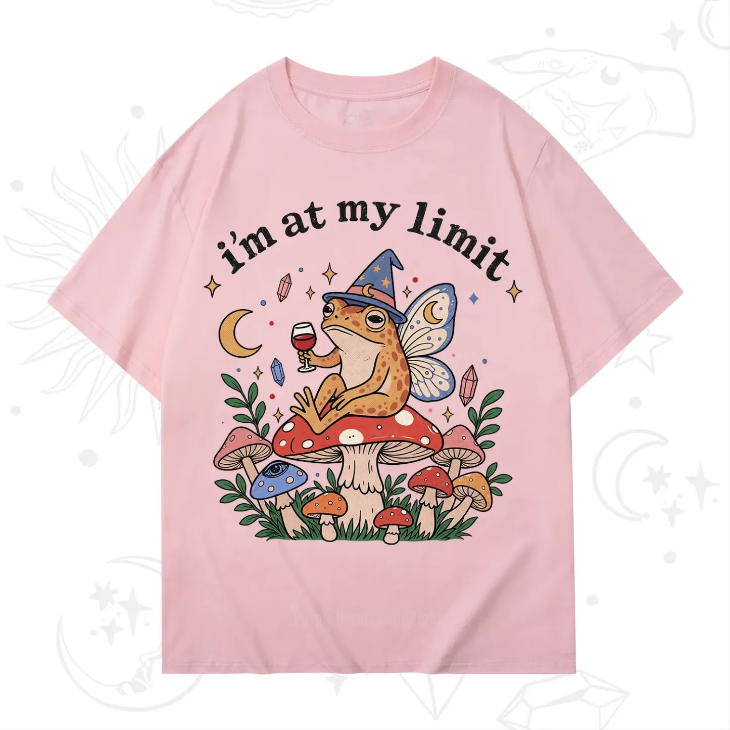 Purplehecate I Am at My Limit funny Frog T-Shirt