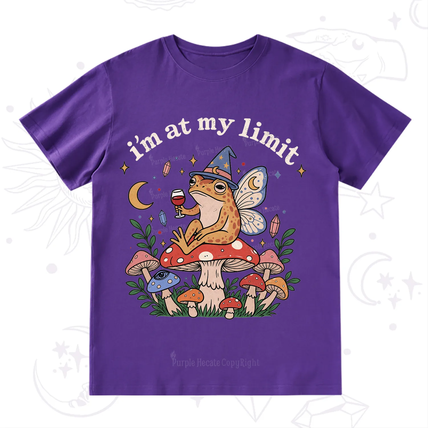 Purplehecate I Am at My Limit funny Frog T-Shirt
