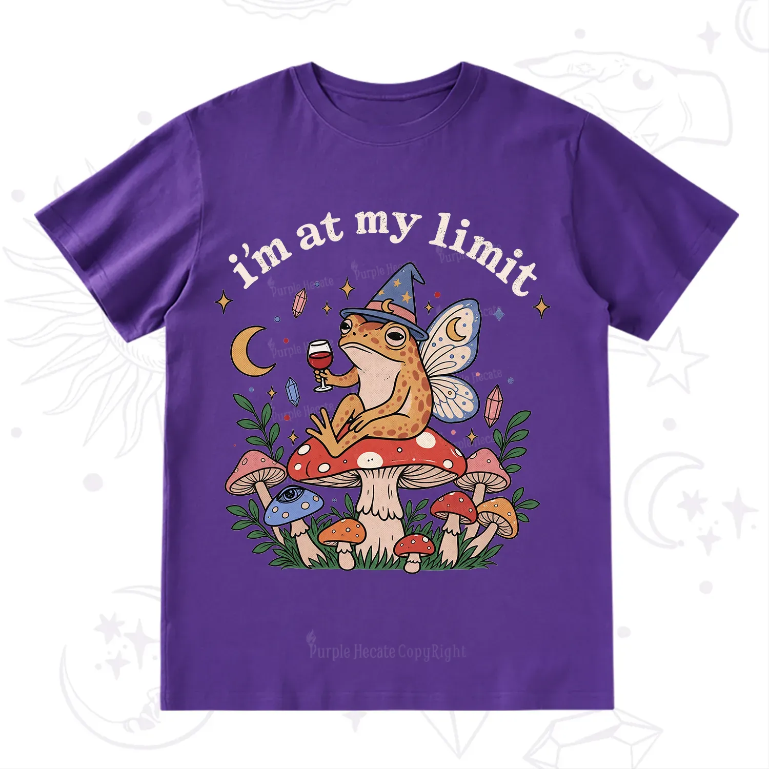 Purplehecate I Am at My Limit funny Frog T-Shirt