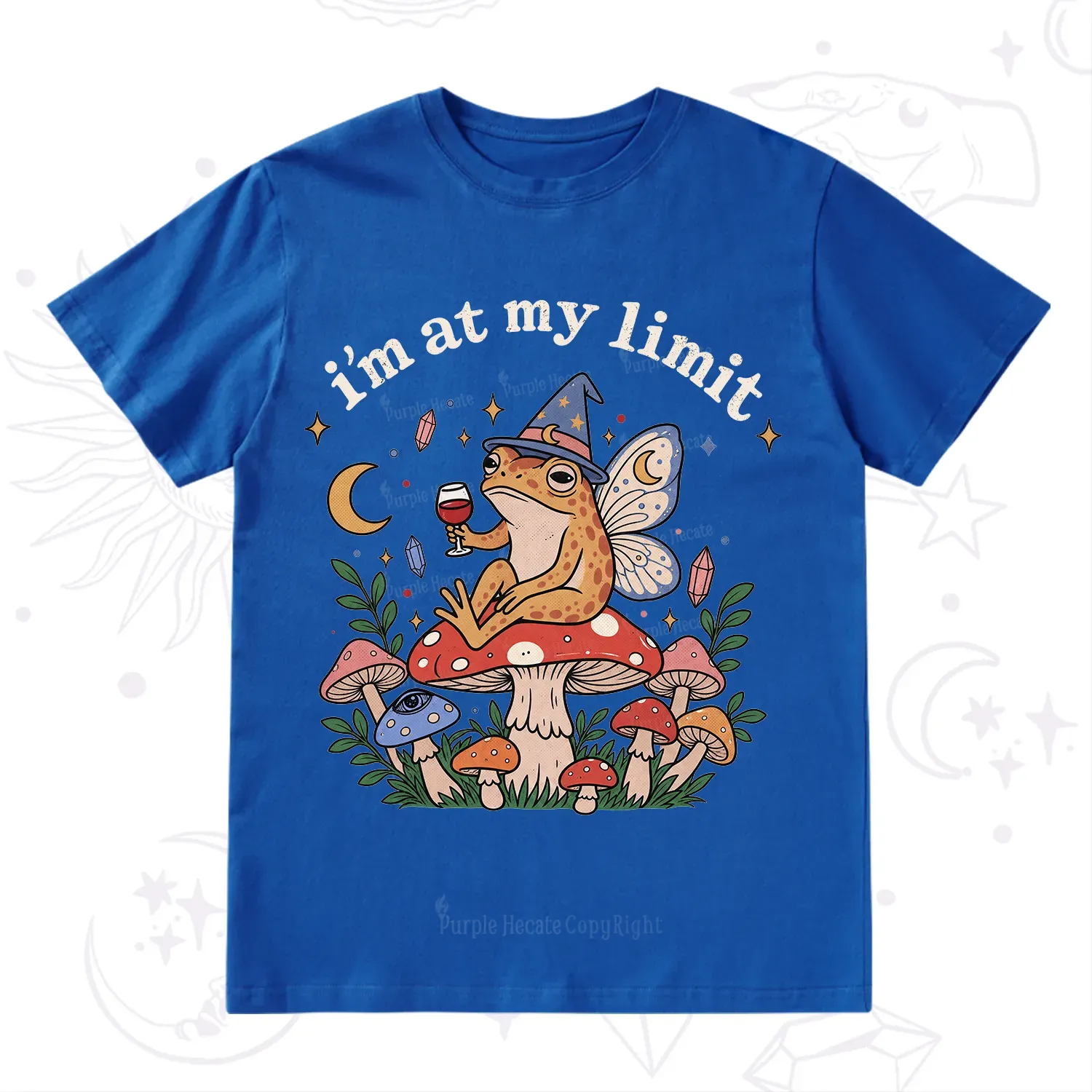 Purplehecate I Am at My Limit funny Frog T-Shirt
