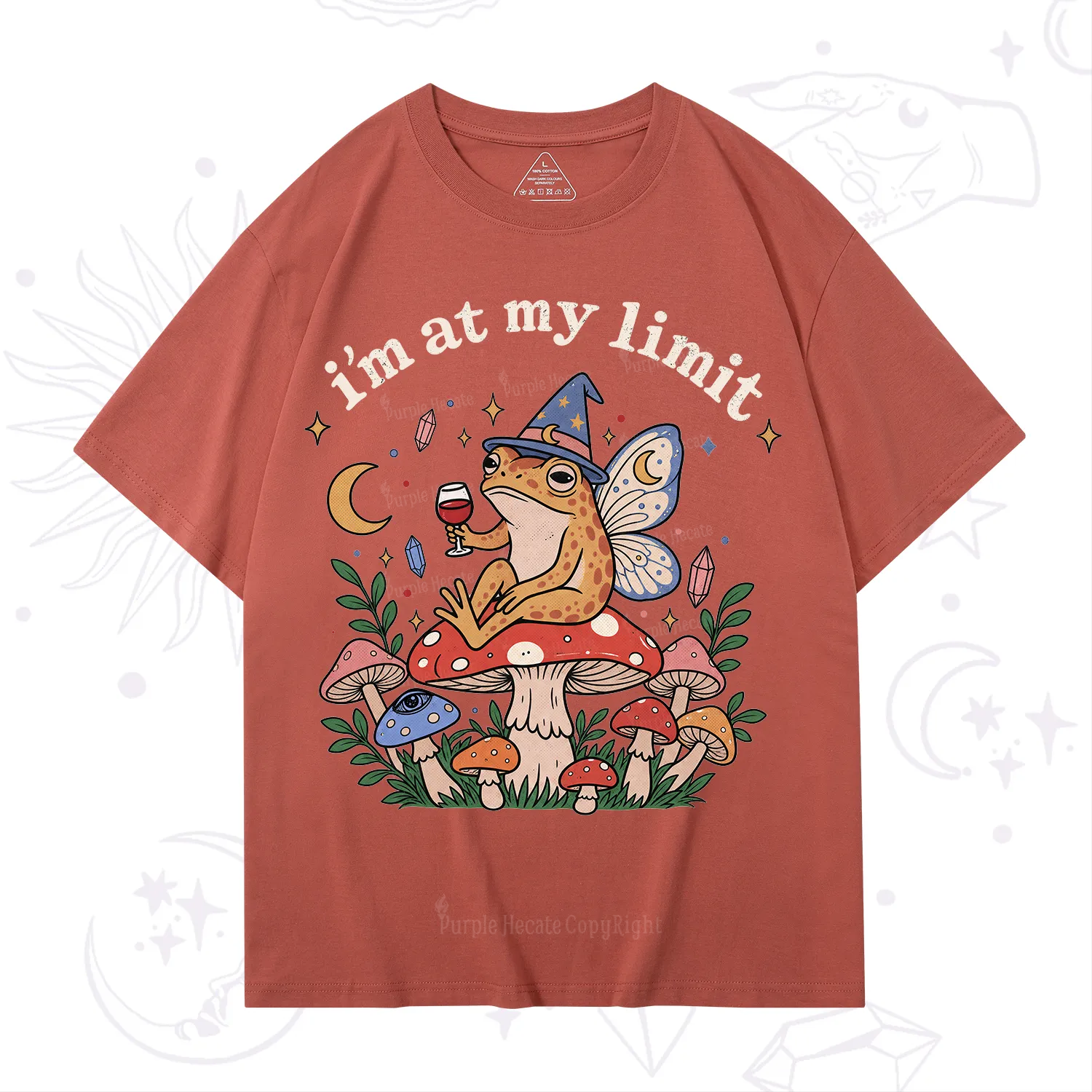 Purplehecate I Am at My Limit funny Frog T-Shirt