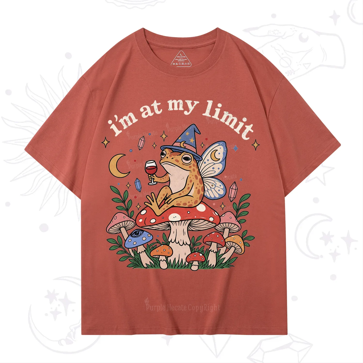 Purplehecate I Am at My Limit funny Frog T-Shirt