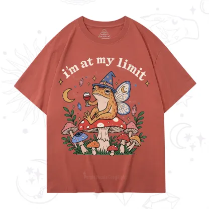 Purplehecate I Am at My Limit funny Frog T-Shirt