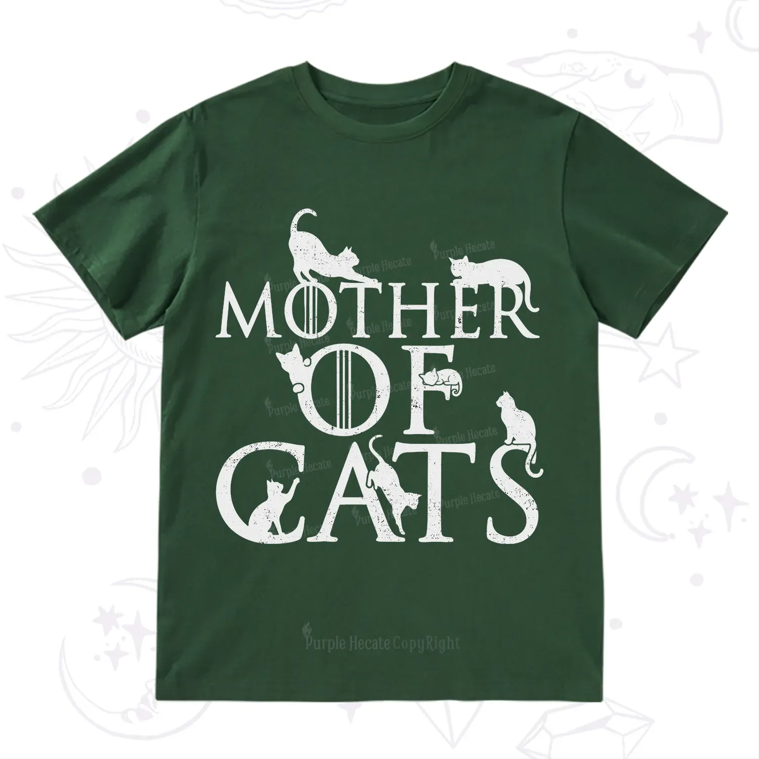 Purplehecate Mother of Cats T-Shirt