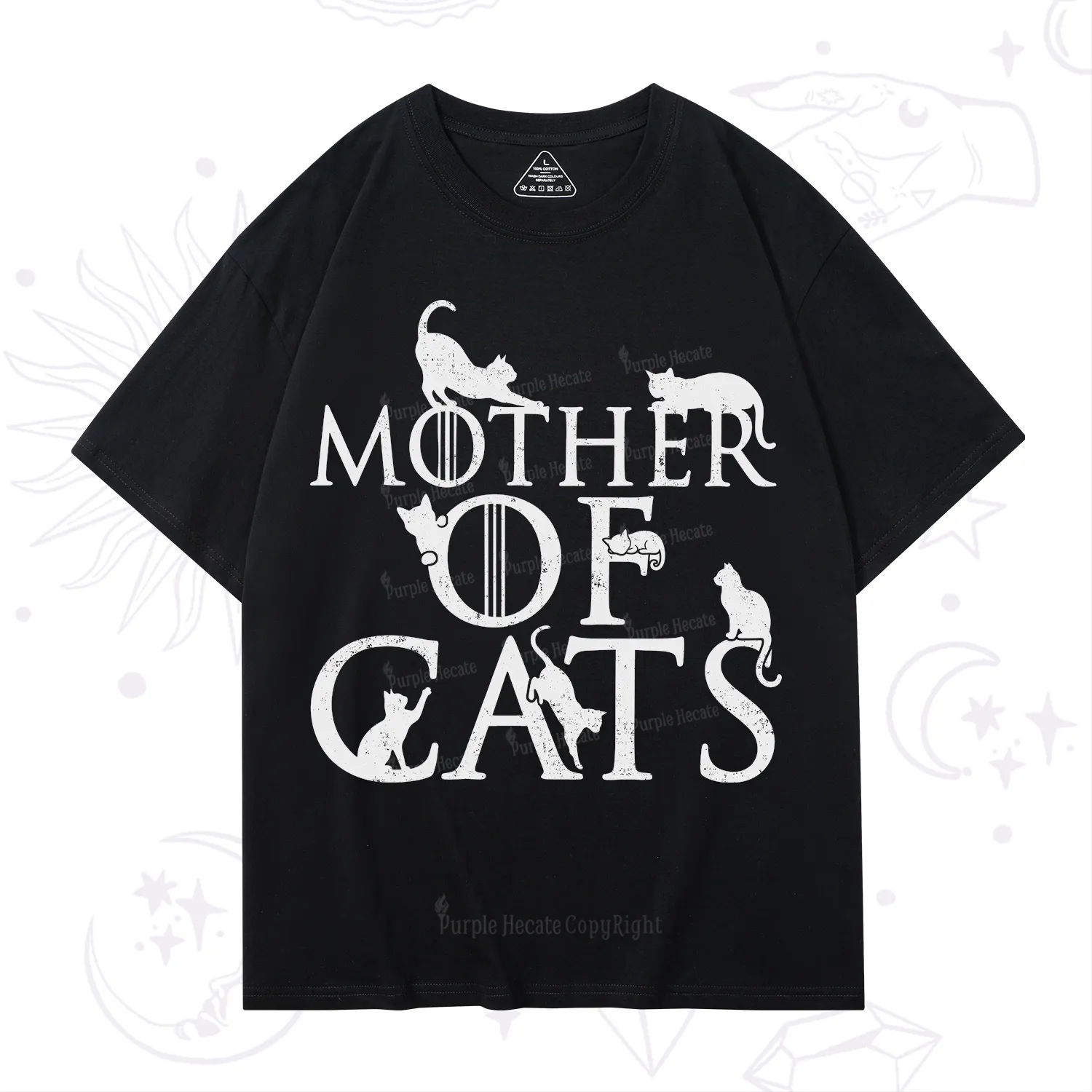 Purplehecate Mother of Cats T-Shirt