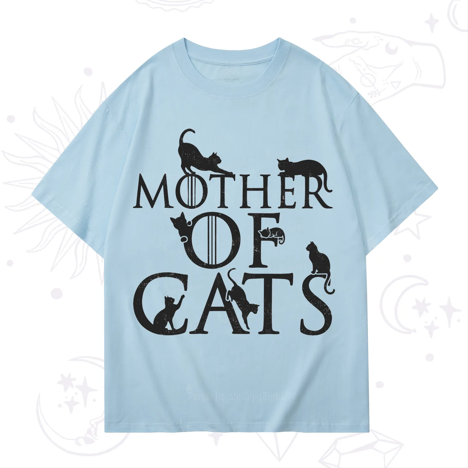Purplehecate Mother of Cats T-Shirt