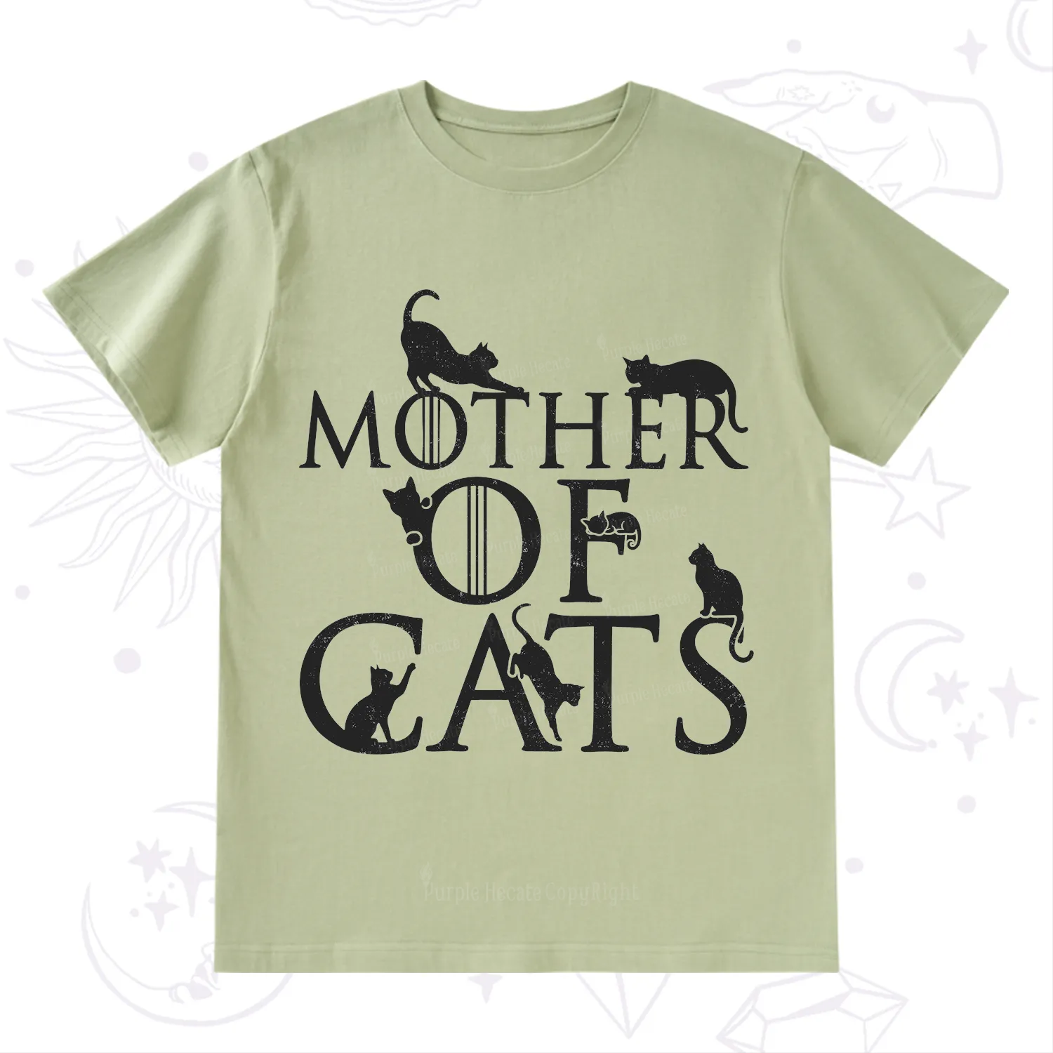Purplehecate Mother of Cats T-Shirt