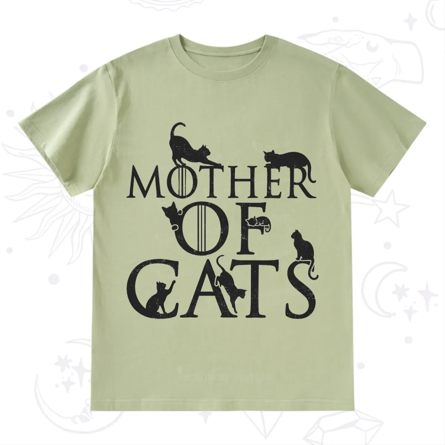 Purplehecate Mother of Cats T-Shirt