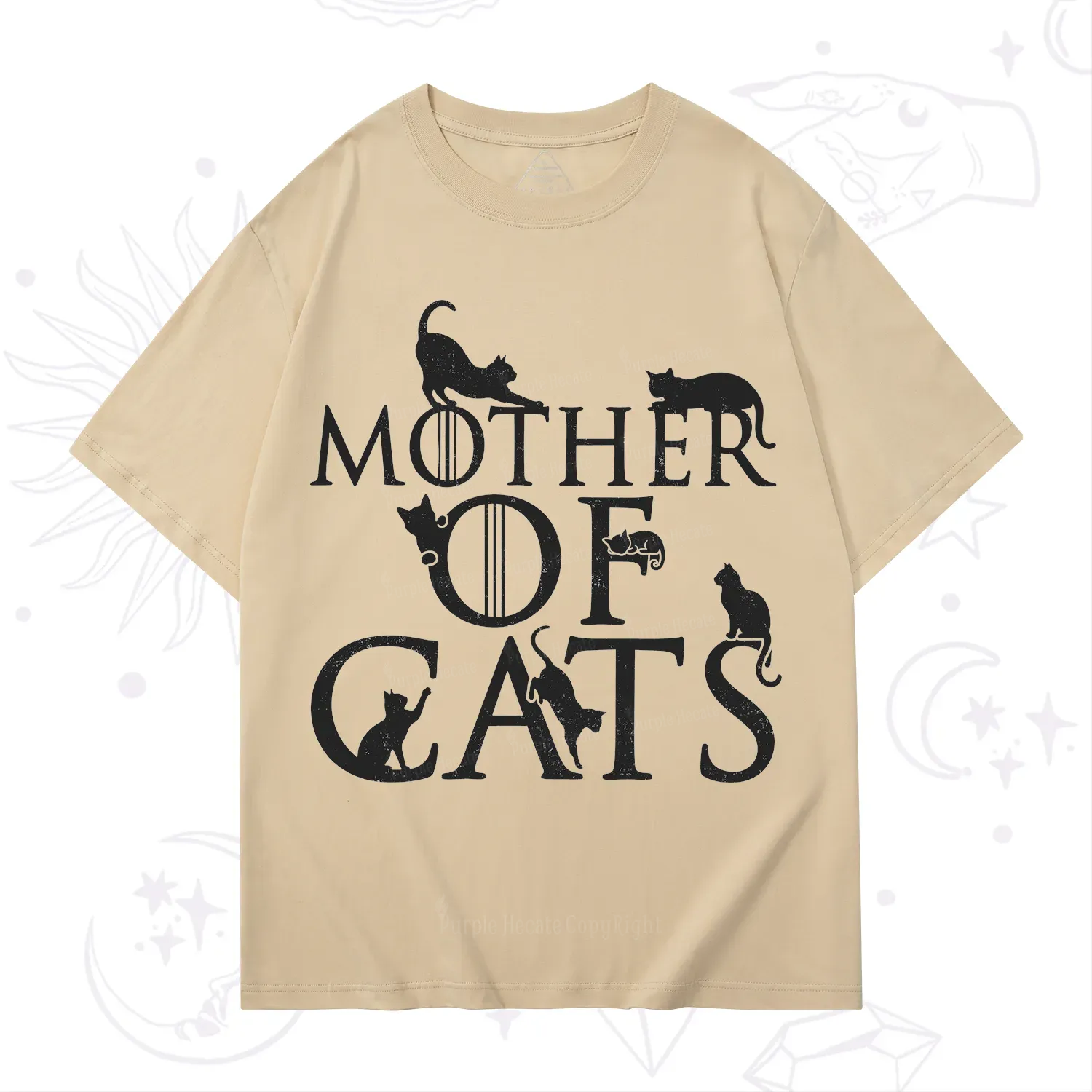 Purplehecate Mother of Cats T-Shirt