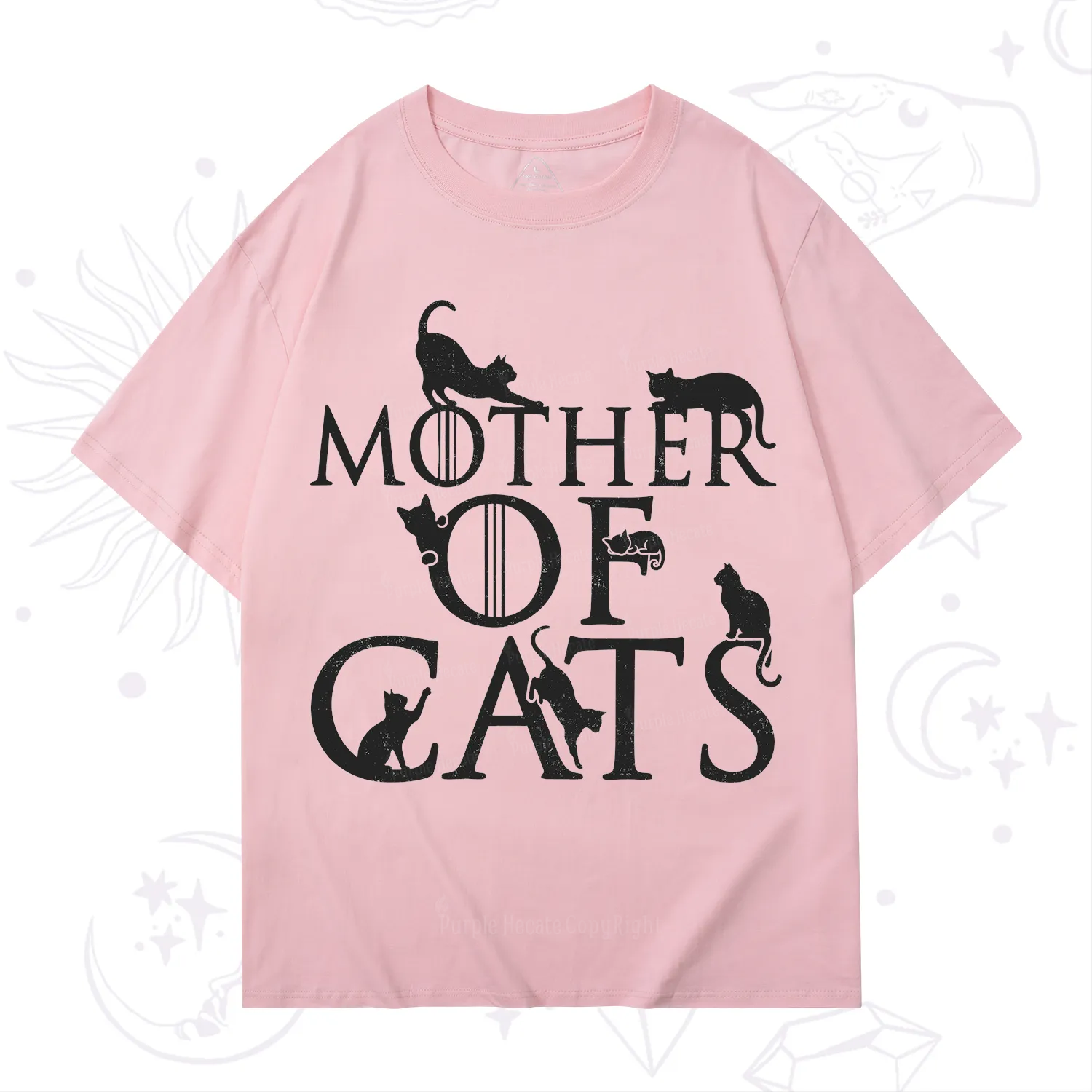 Purplehecate Mother of Cats T-Shirt