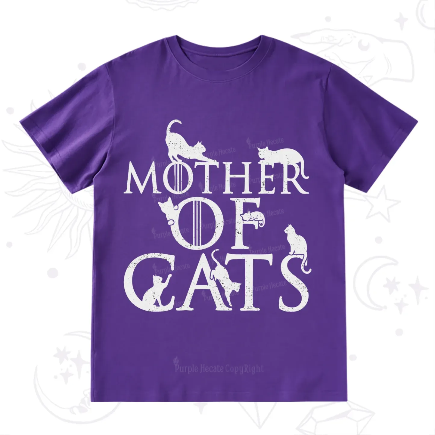 Purplehecate Mother of Cats T-Shirt