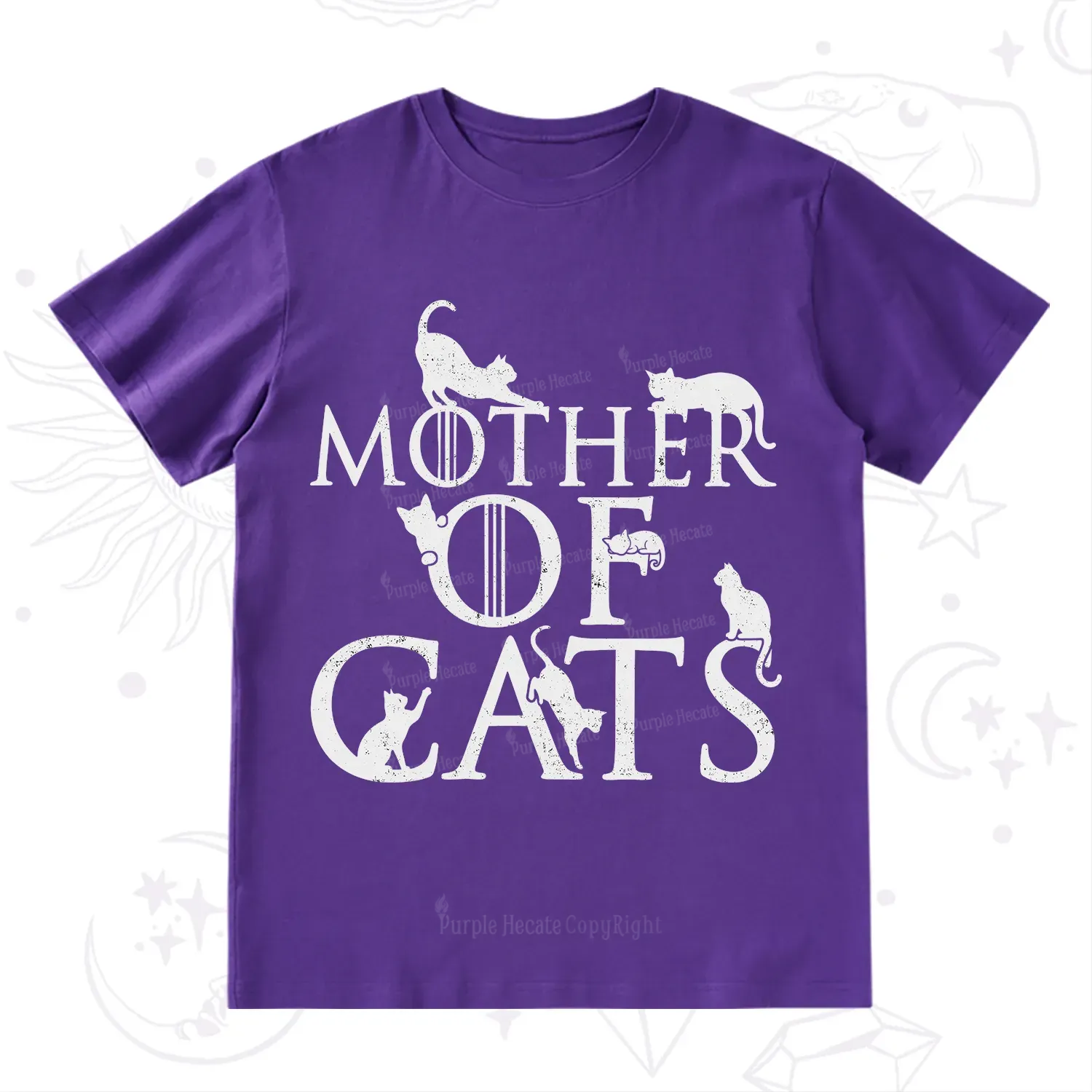 Purplehecate Mother of Cats T-Shirt