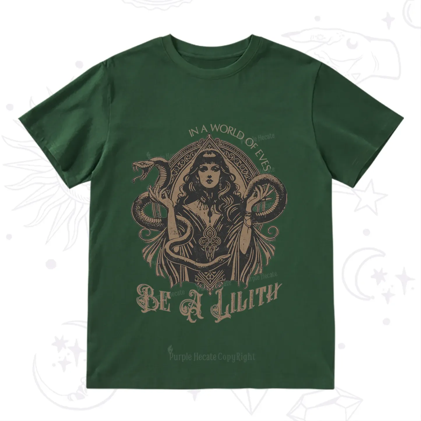 Purplehecate In a World of Eves Be a Lilith Gothic Occult T-Shirt