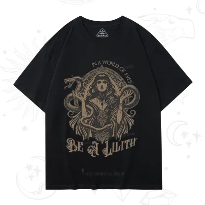 Purplehecate In a World of Eves Be a Lilith Gothic Occult T-Shirt