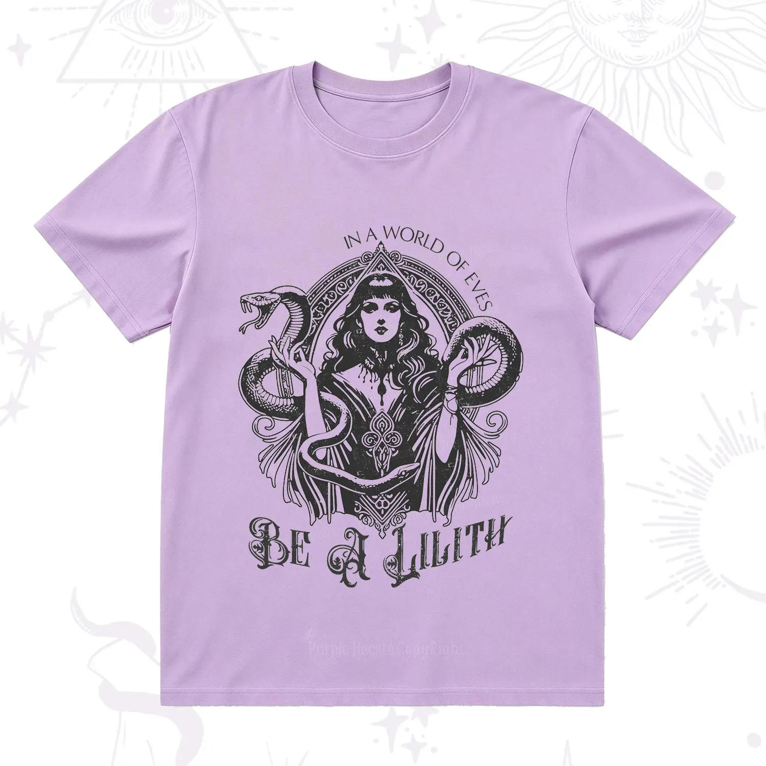 Purplehecate In a World of Eves Be a Lilith Gothic Occult T-Shirt