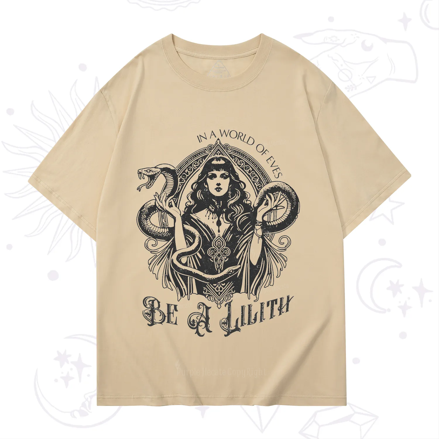 Purplehecate In a World of Eves Be a Lilith Gothic Occult T-Shirt