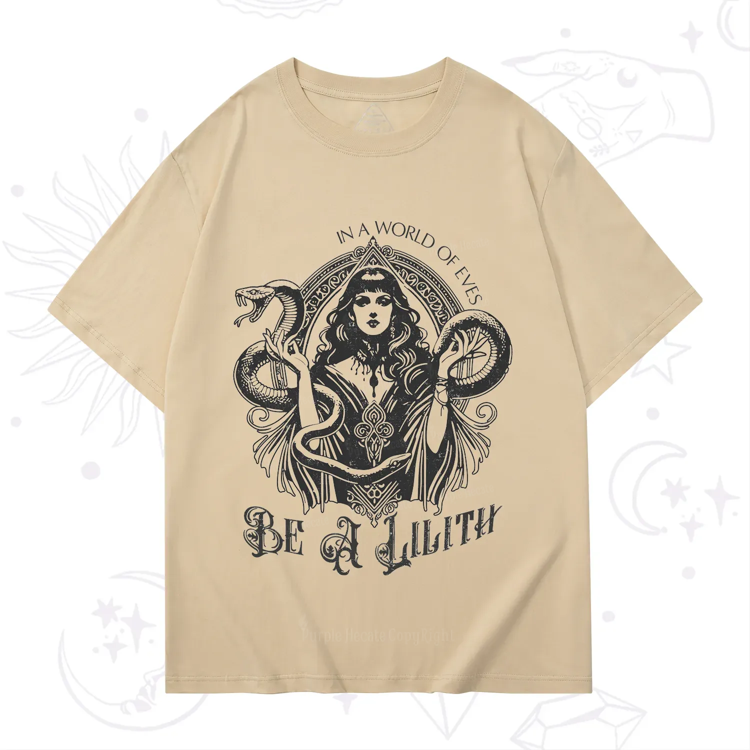 Purplehecate In a World of Eves Be a Lilith Gothic Occult T-Shirt