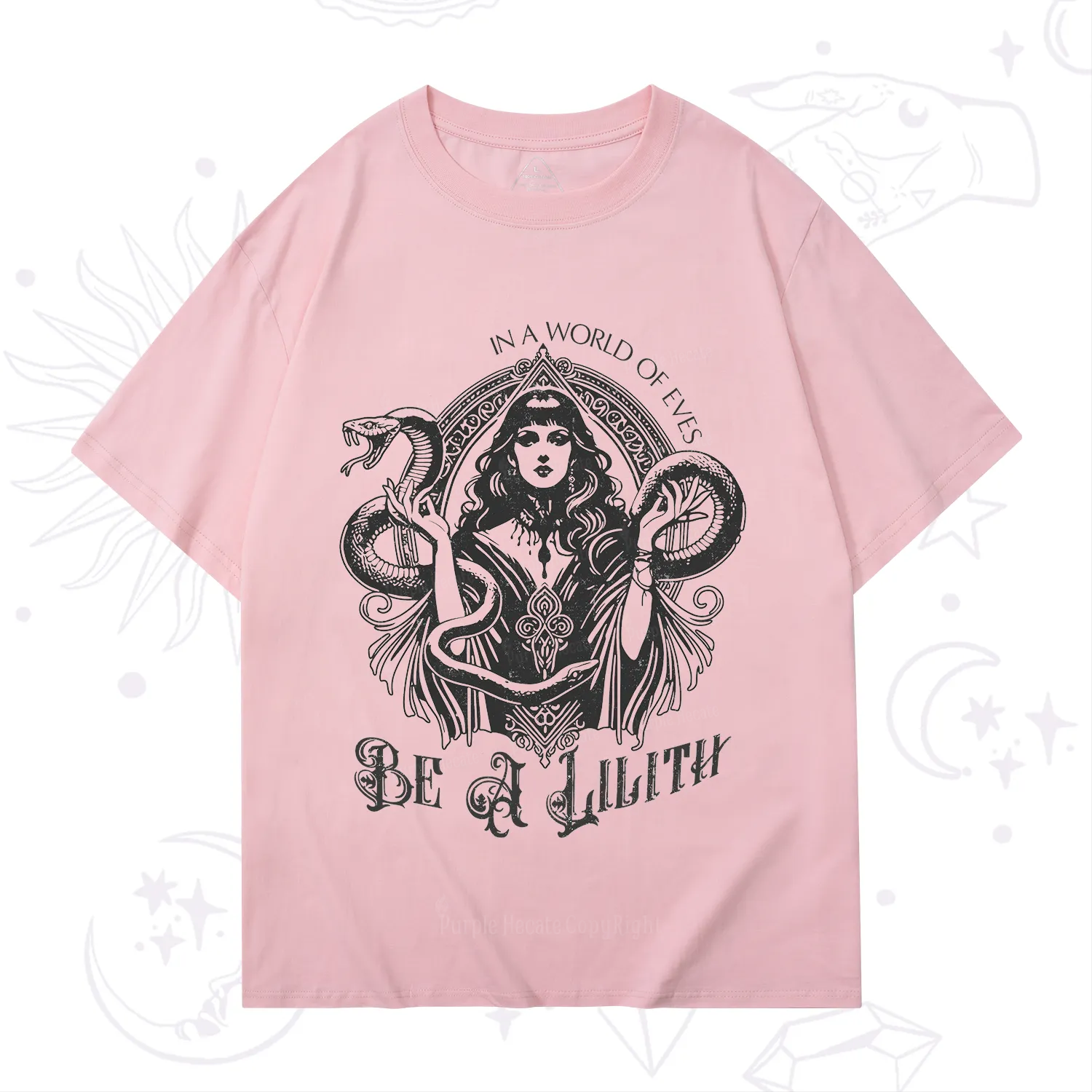 Purplehecate In a World of Eves Be a Lilith Gothic Occult T-Shirt
