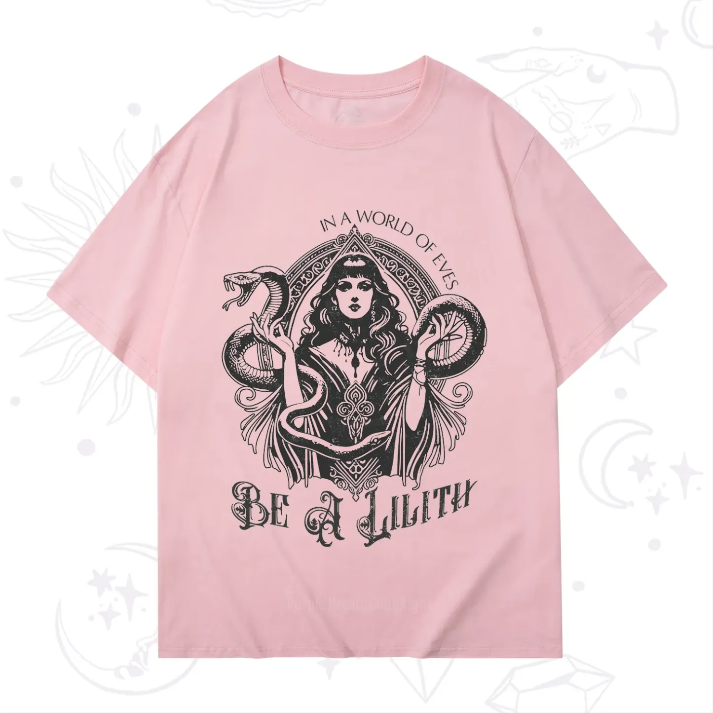 Purplehecate In a World of Eves Be a Lilith Gothic Occult T-Shirt