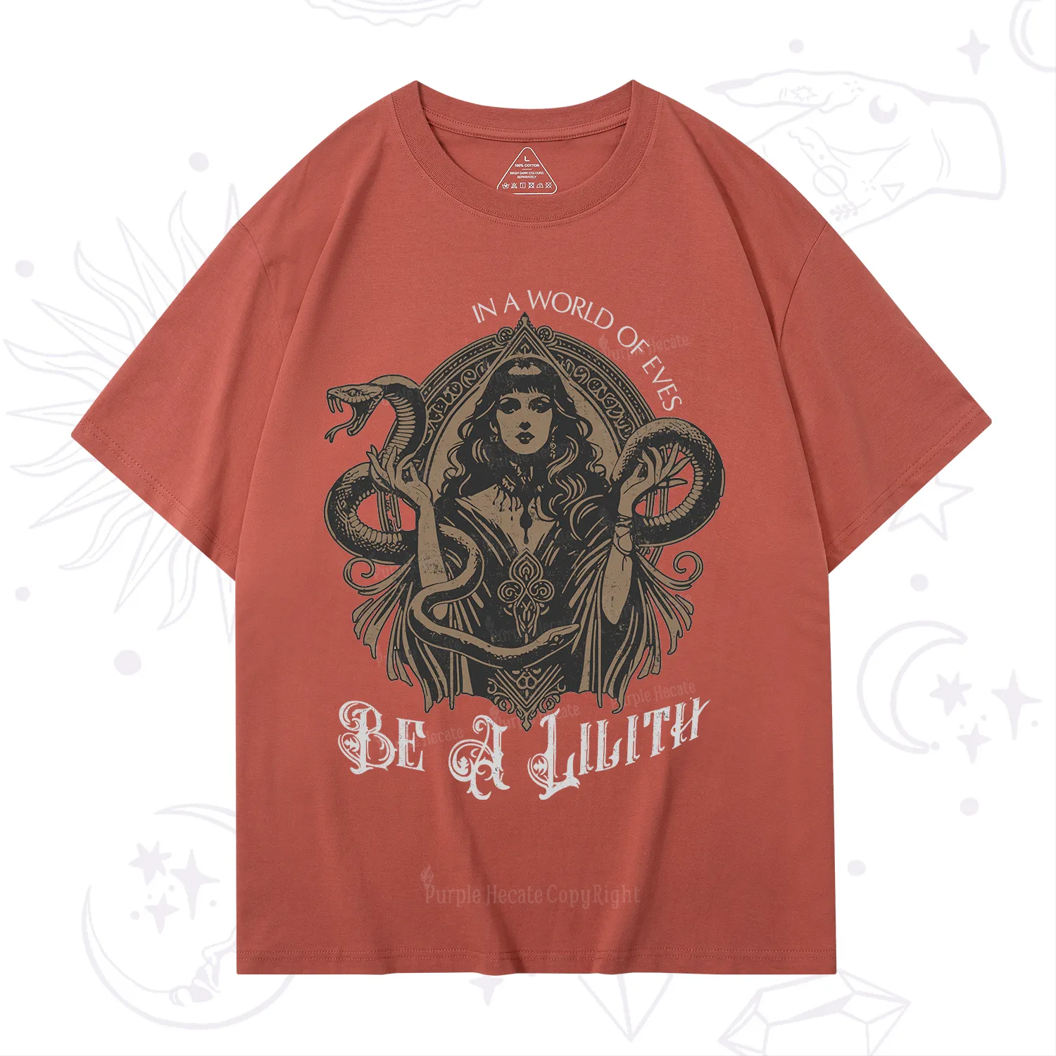 Purplehecate In a World of Eves Be a Lilith Gothic Occult T-Shirt