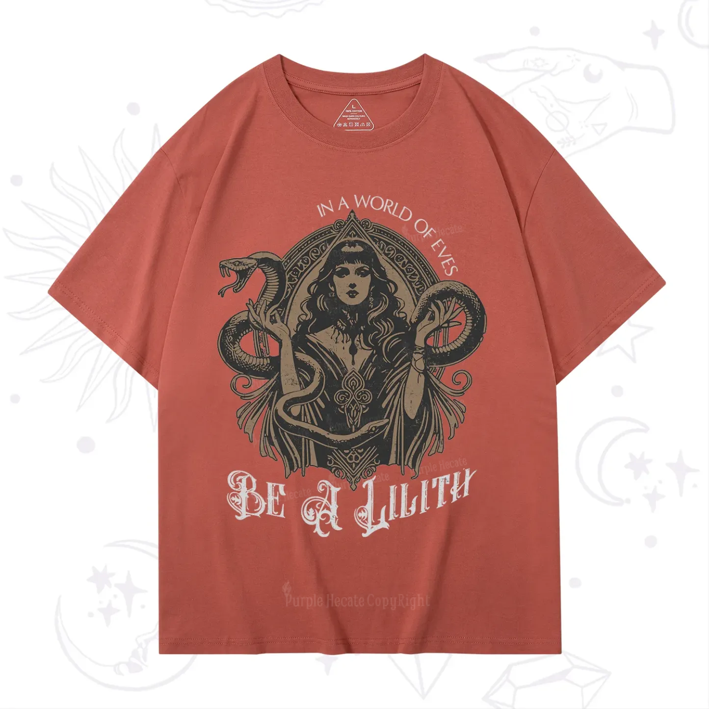 Purplehecate In a World of Eves Be a Lilith Gothic Occult T-Shirt