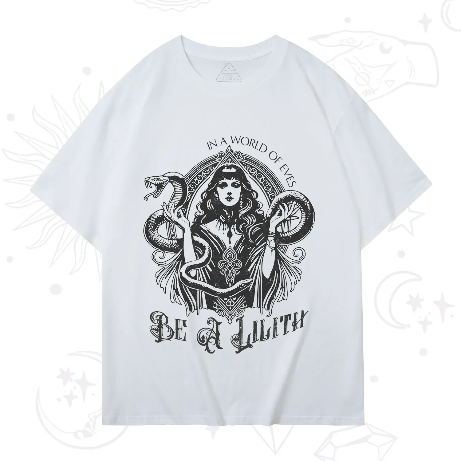 Purplehecate In a World of Eves Be a Lilith Gothic Occult T-Shirt