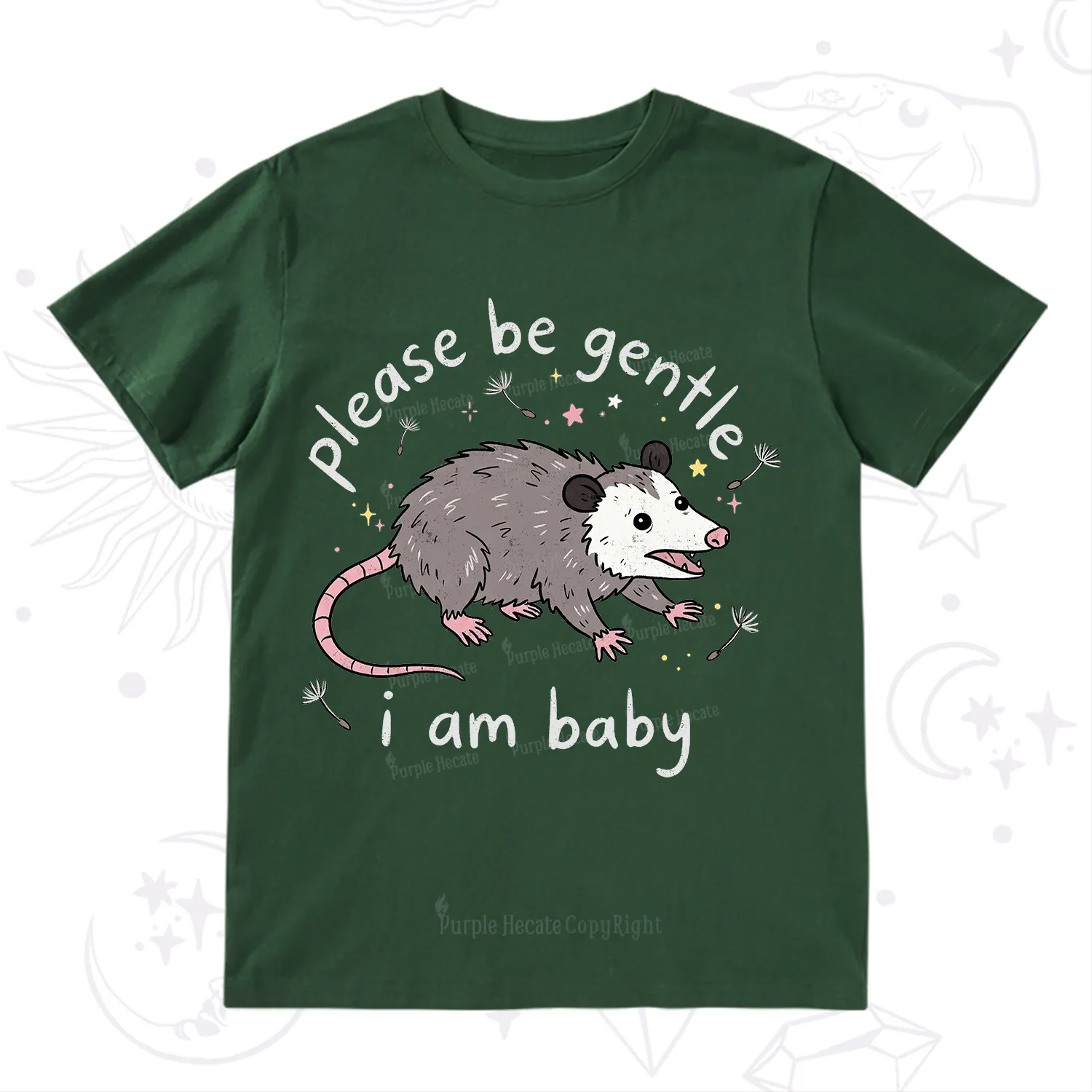Purplehecate Please Be Gentle Possum T-Shirt
