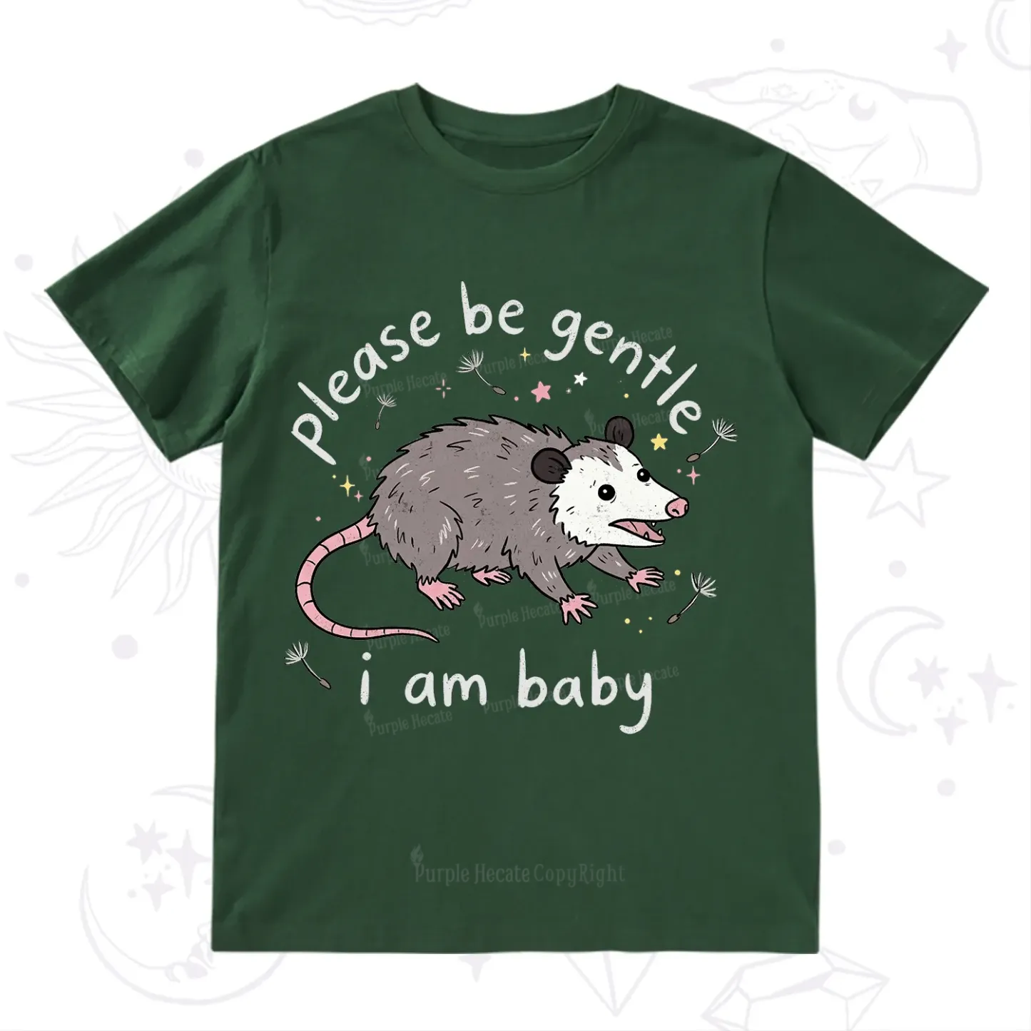 Purplehecate Please Be Gentle Possum T-Shirt