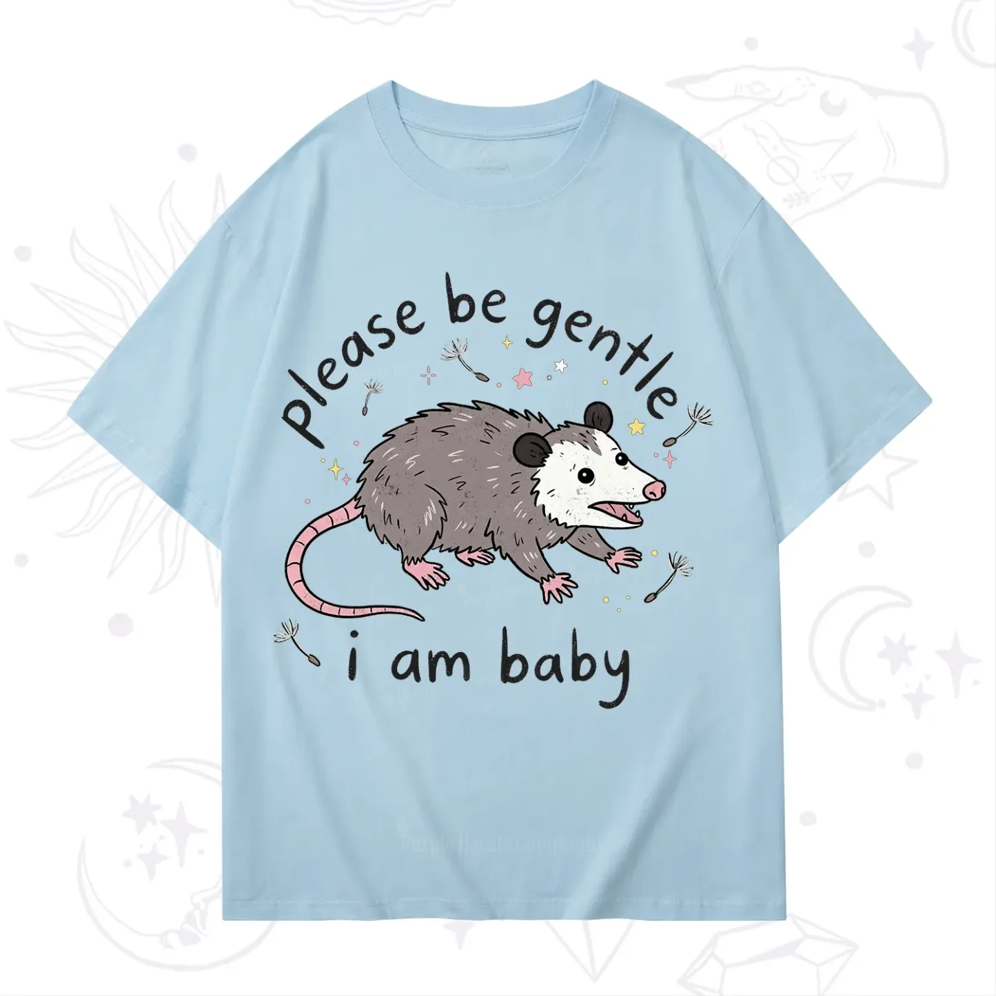 Purplehecate Please Be Gentle Possum T-Shirt