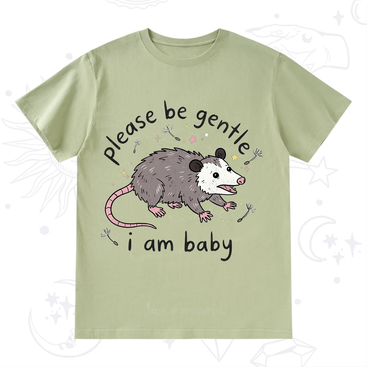 Purplehecate Please Be Gentle Possum T-Shirt