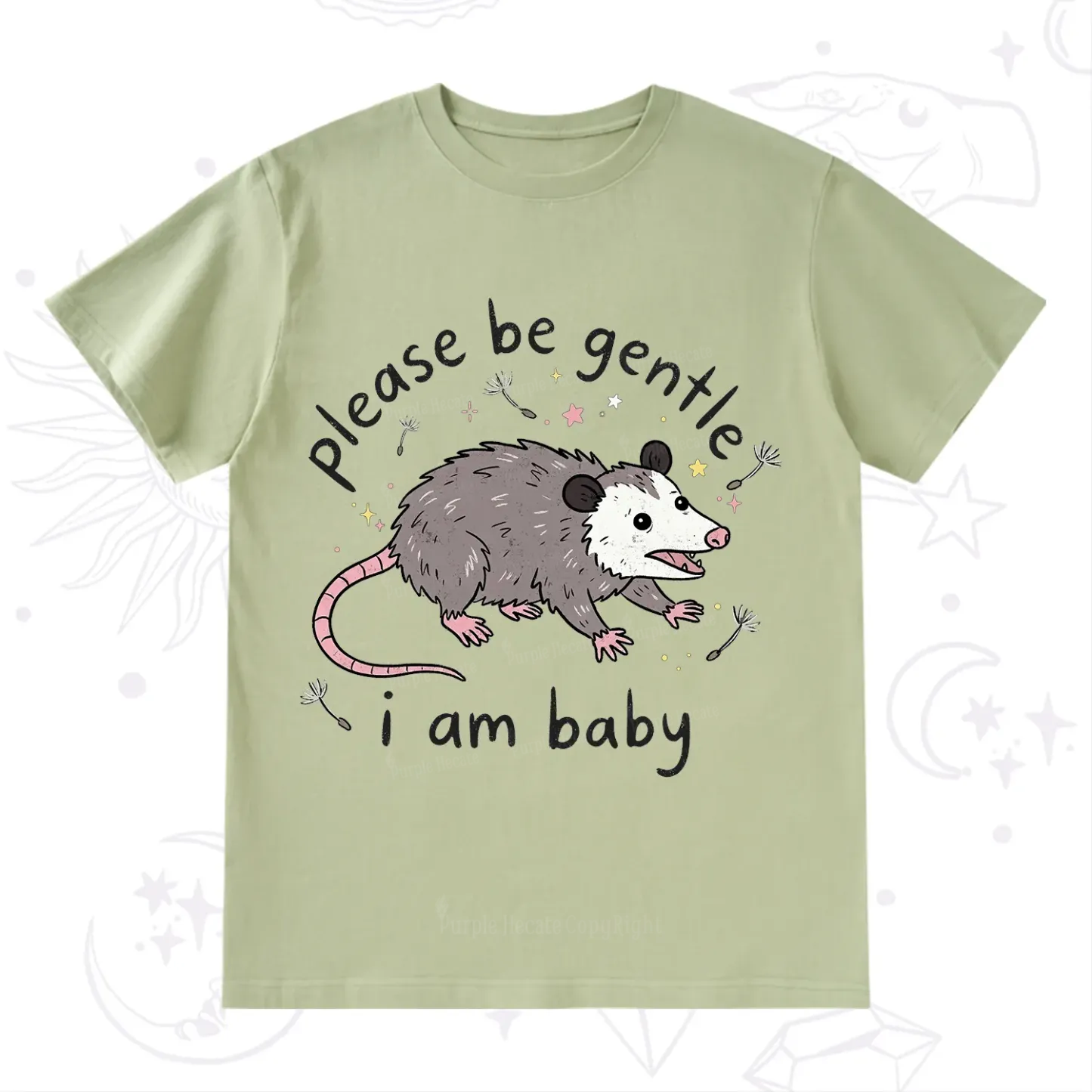 Purplehecate Please Be Gentle Possum T-Shirt