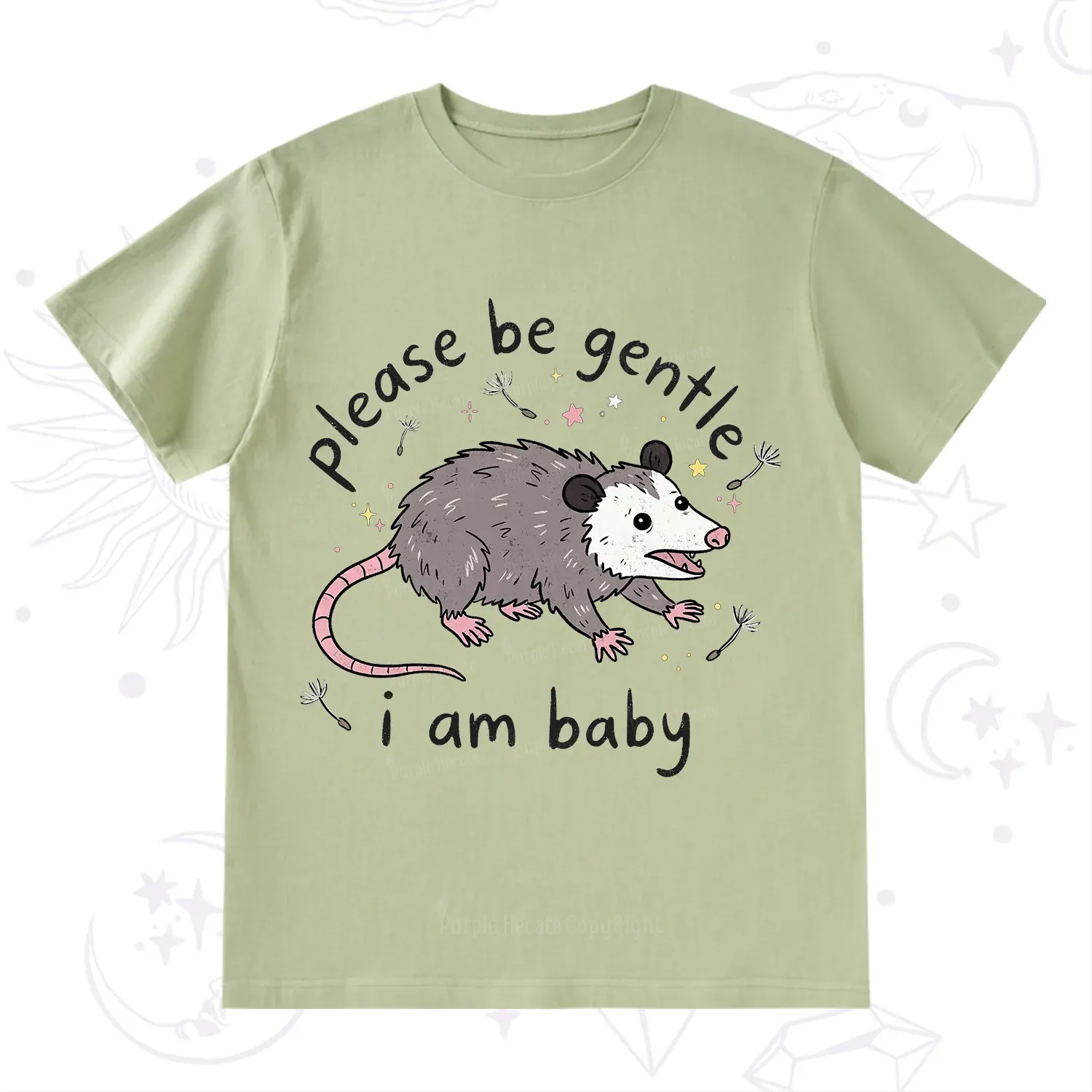Purplehecate Please Be Gentle Possum T-Shirt
