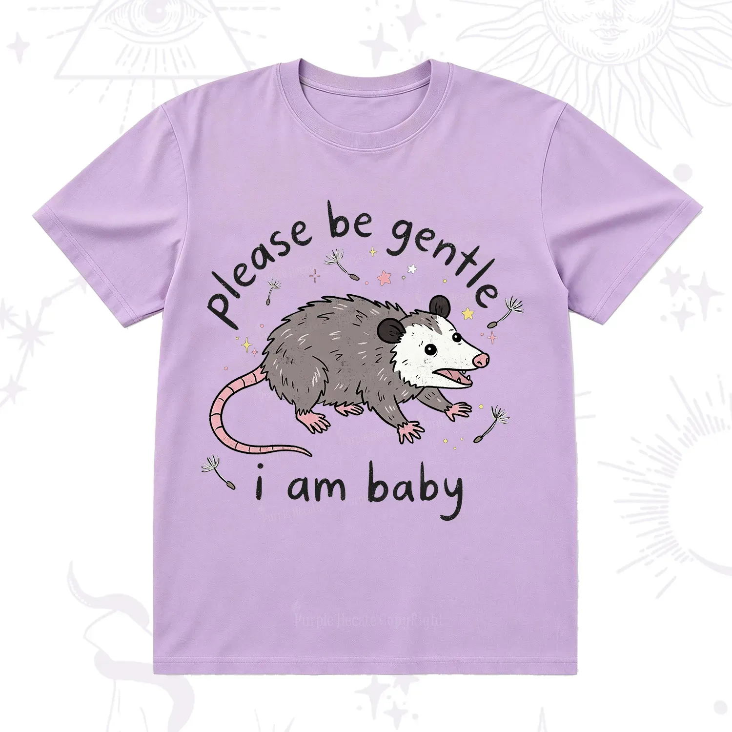 Purplehecate Please Be Gentle Possum T-Shirt