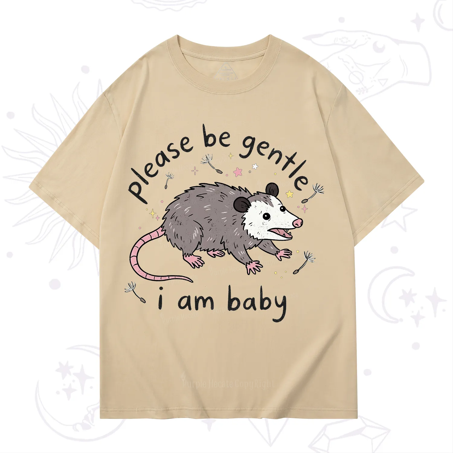 Purplehecate Please Be Gentle Possum T-Shirt