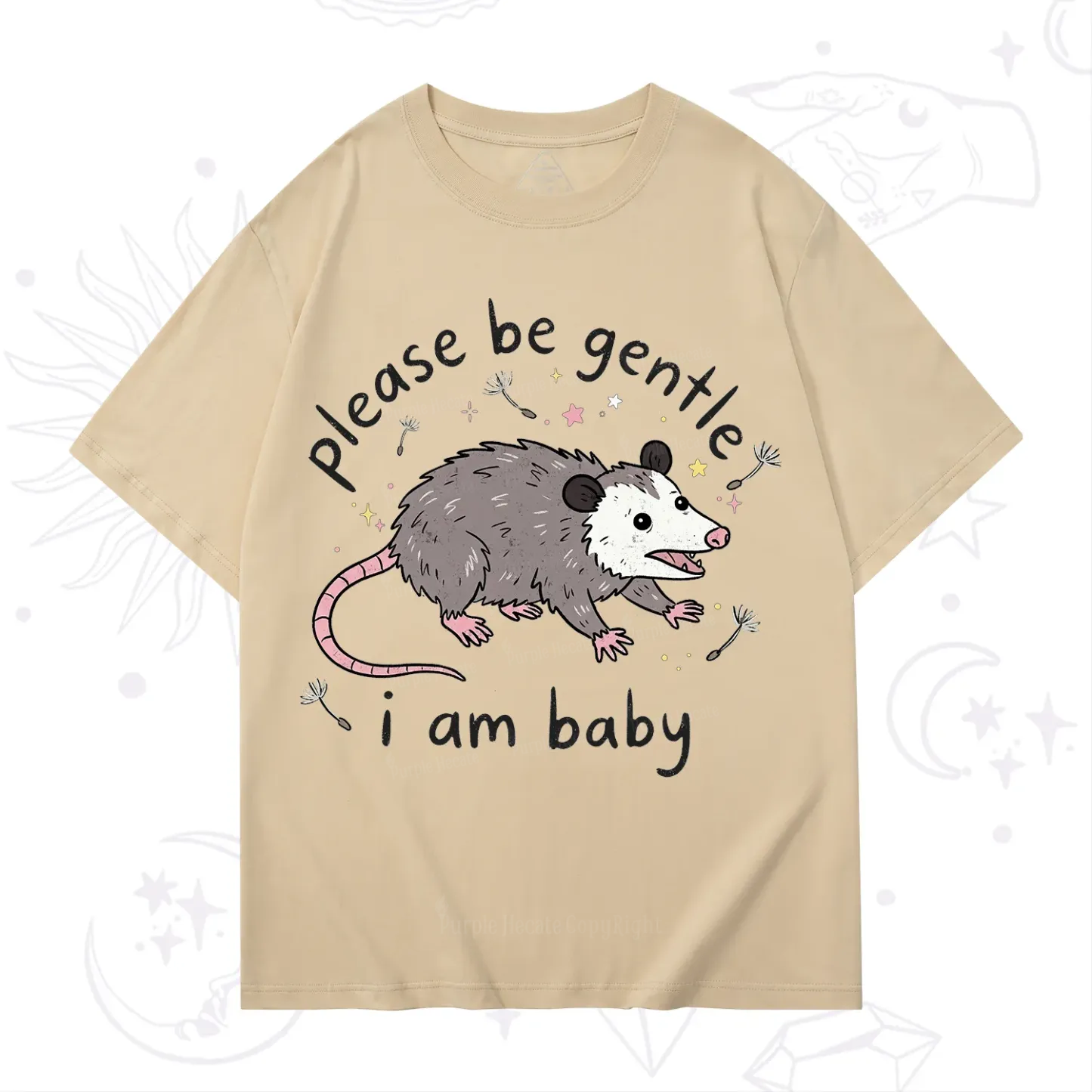 Purplehecate Please Be Gentle Possum T-Shirt