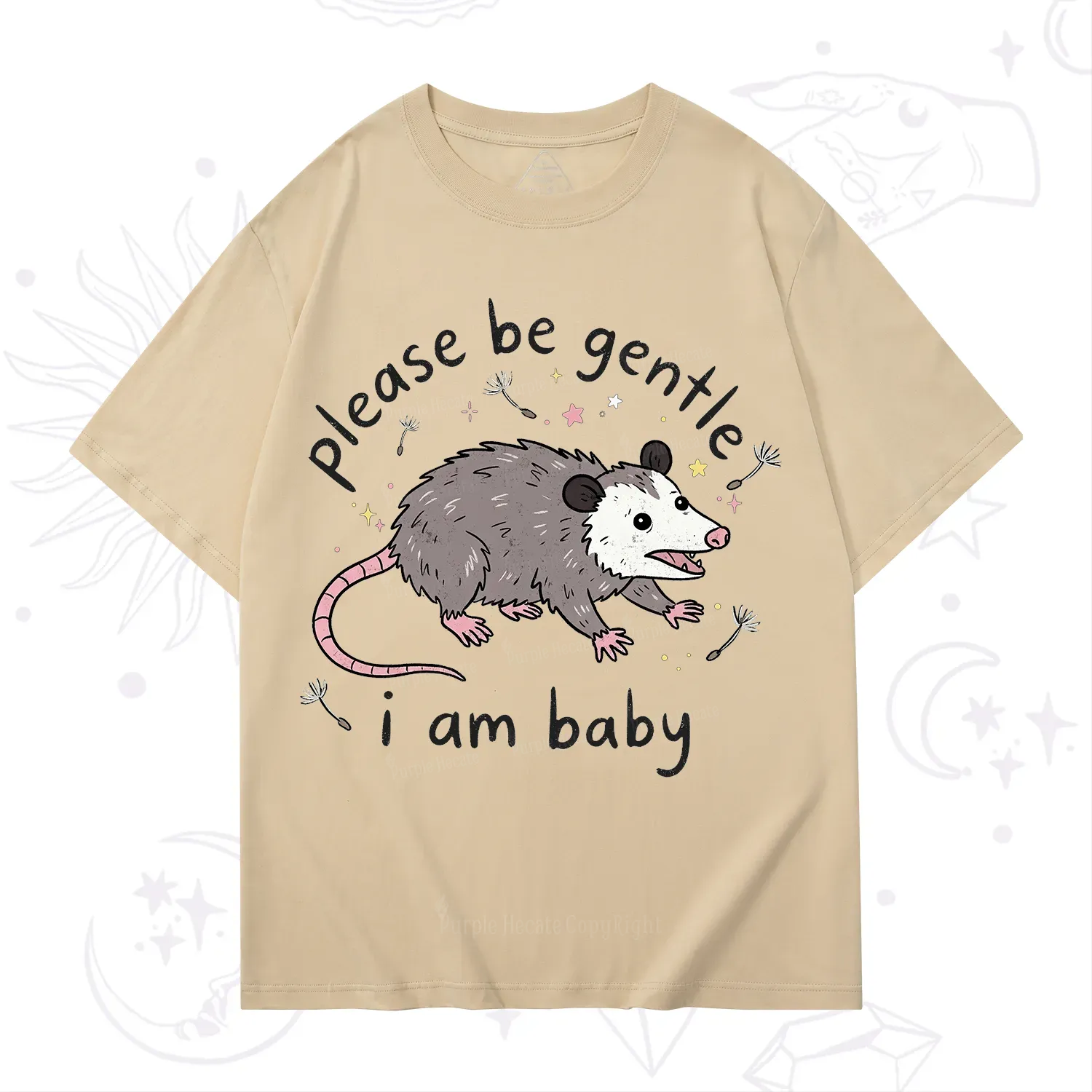 Purplehecate Please Be Gentle Possum T-Shirt