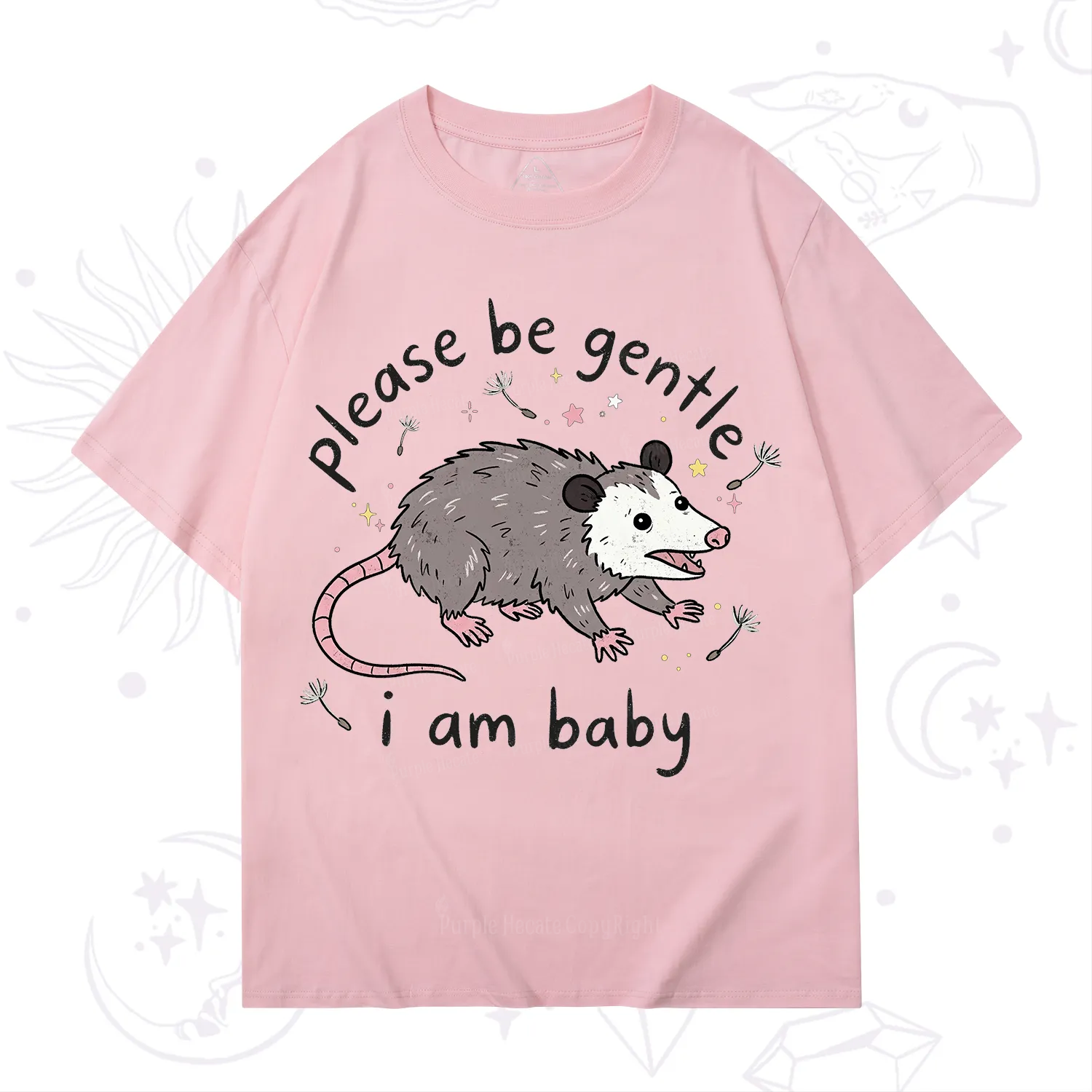 Purplehecate Please Be Gentle Possum T-Shirt