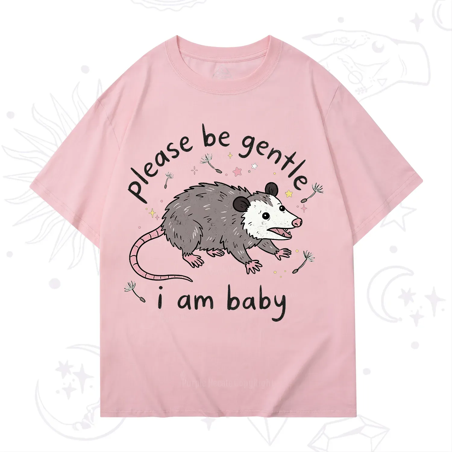 Purplehecate Please Be Gentle Possum T-Shirt