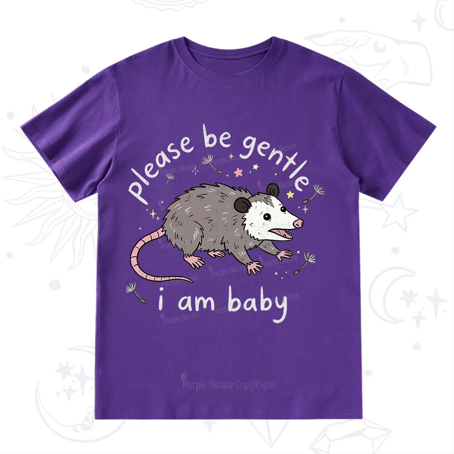 Purplehecate Please Be Gentle Possum T-Shirt