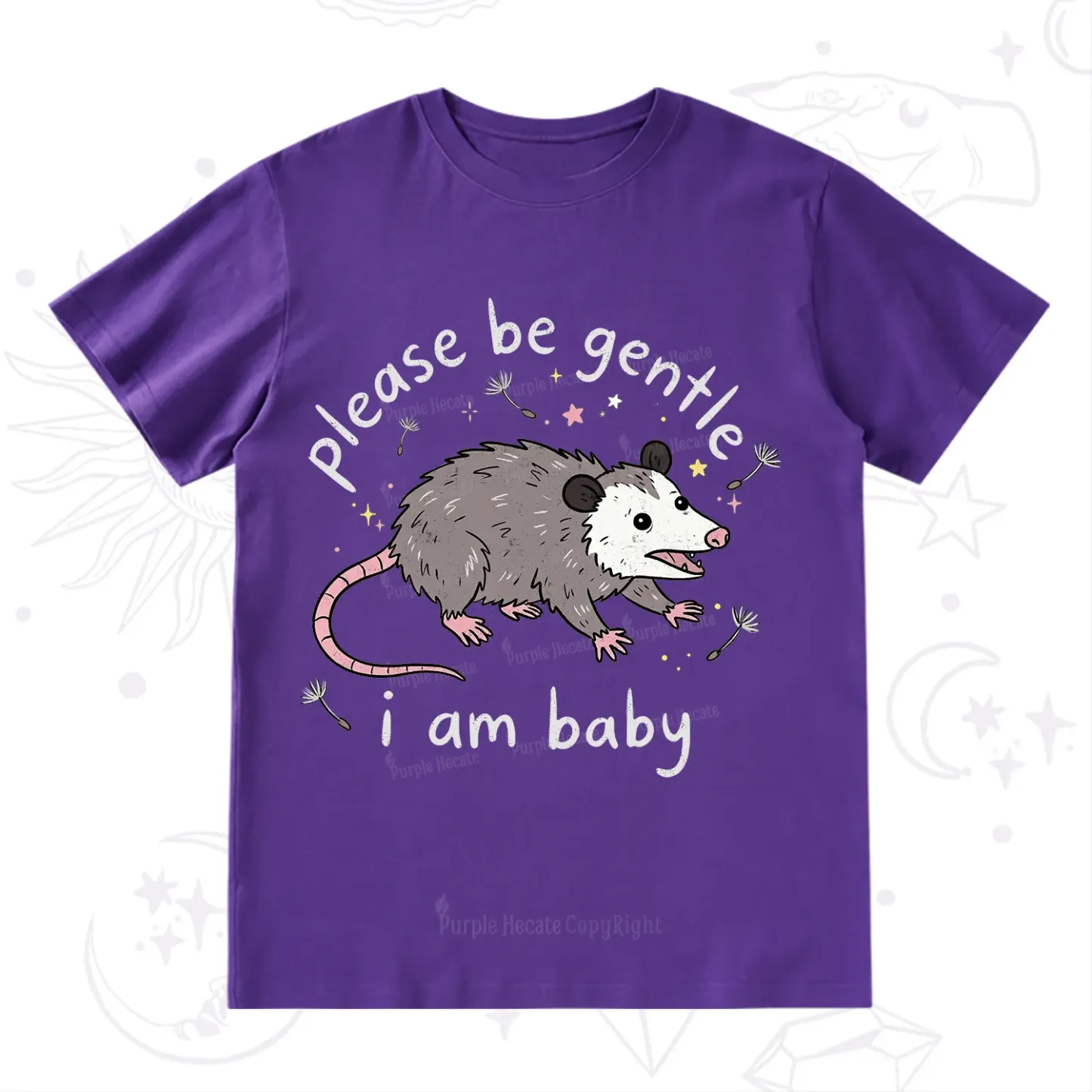 Purplehecate Please Be Gentle Possum T-Shirt