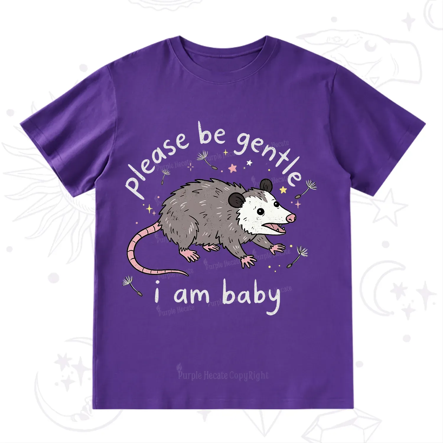 Purplehecate Please Be Gentle Possum T-Shirt