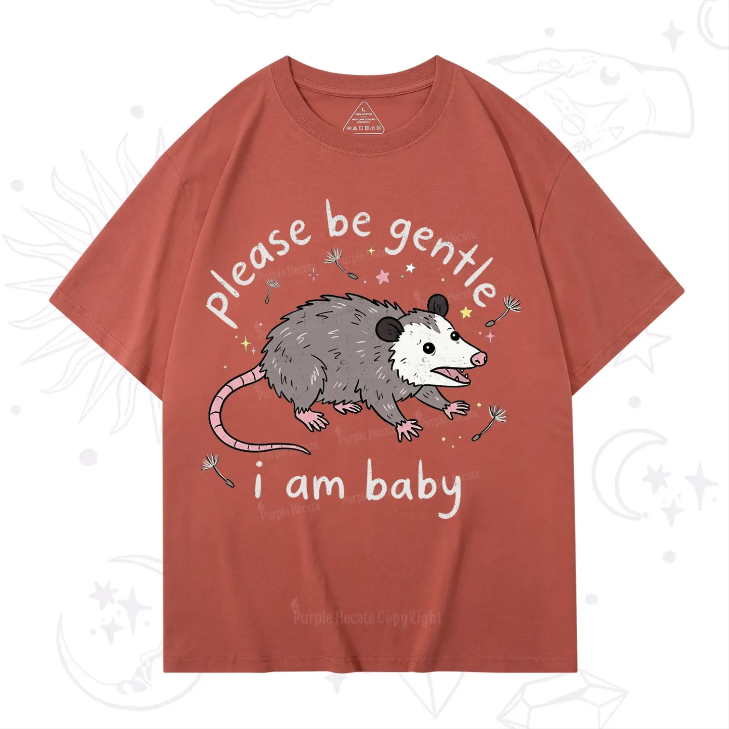 Purplehecate Please Be Gentle Possum T-Shirt