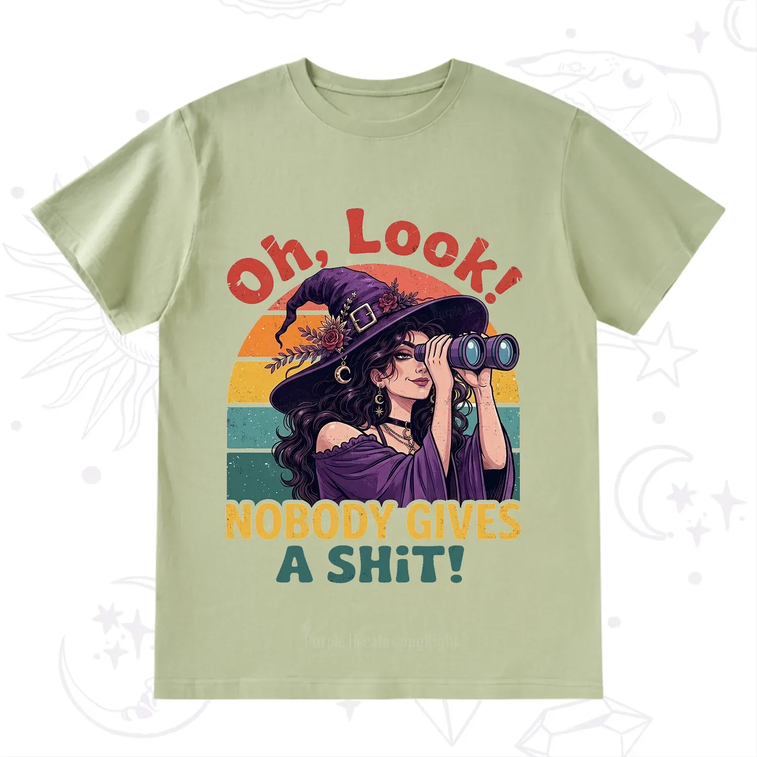 Purplehecate Oh Look Nobody Cares Witch T-Shirt