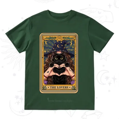 Purplehecate The Lover Tarot Witch Cat T-Shirt