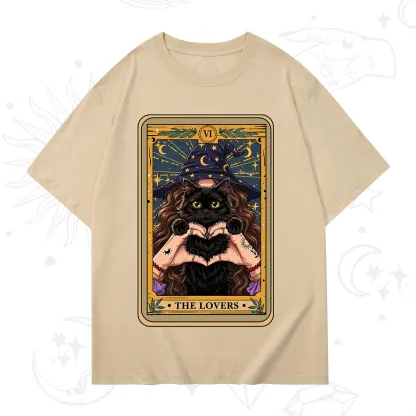 Purplehecate The Lover Tarot Witch Cat T-Shirt