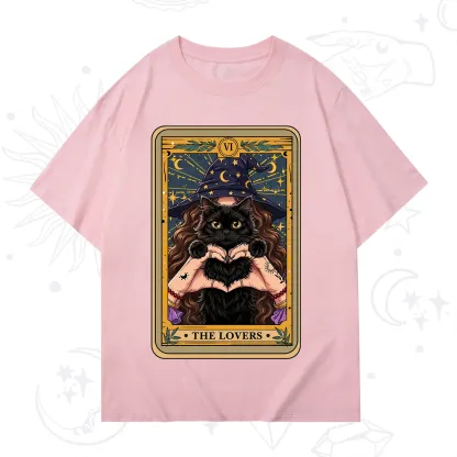 Purplehecate The Lover Tarot Witch Cat T-Shirt