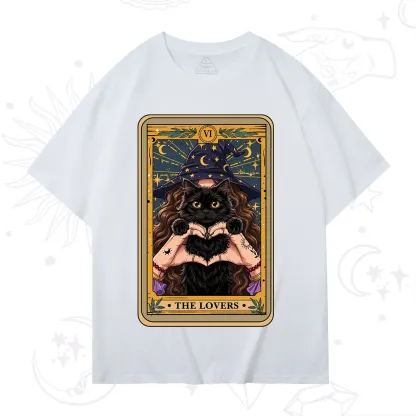 Purplehecate The Lover Tarot Witch Cat T-Shirt