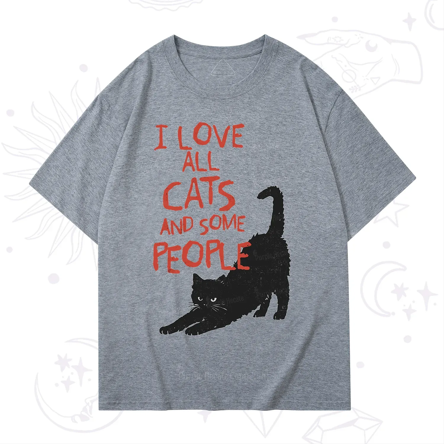 Purplehecate I Love All Cats and Some People T-Shirt