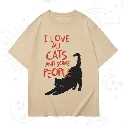 Purplehecate I Love All Cats and Some People T-Shirt