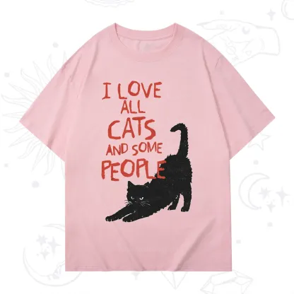 Purplehecate I Love All Cats and Some People T-Shirt